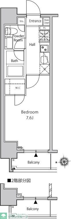 カーサスプレンディッド新宿御苑の物件間取画像
