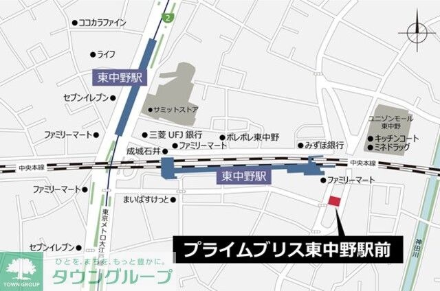 プライムブリス東中野駅前の物件内観写真
