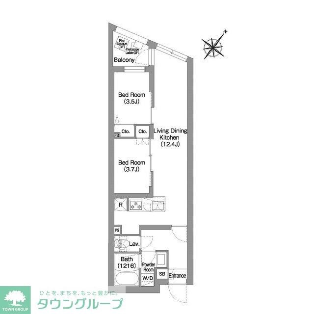コンフォリア・リヴ渋谷本町の物件間取画像