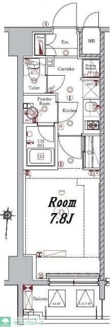 メイクスデザイン早稲田の物件間取画像