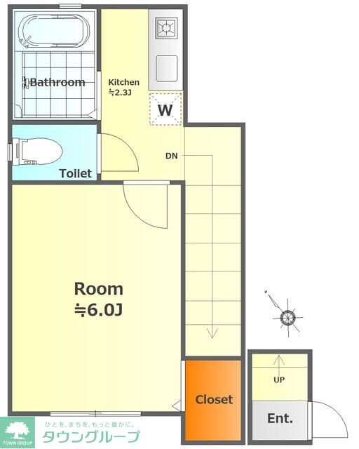 タウンハウス東中野の物件間取画像