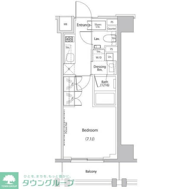 ザ・パークハビオ文京江戸川橋の物件間取画像
