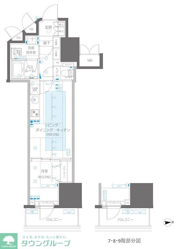 ZOOM信濃町の物件間取画像
