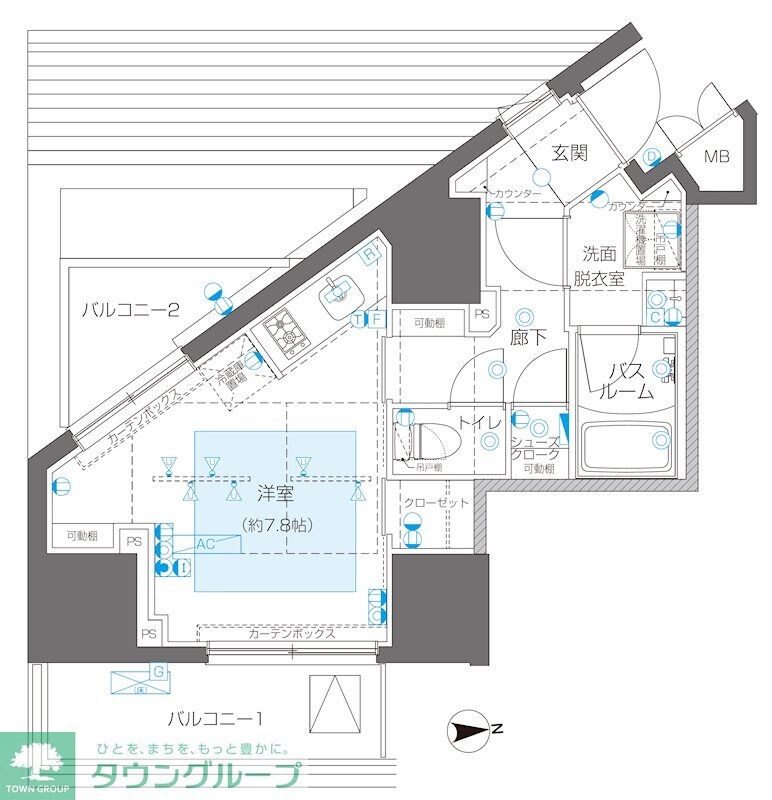 ZOOM信濃町の物件間取画像