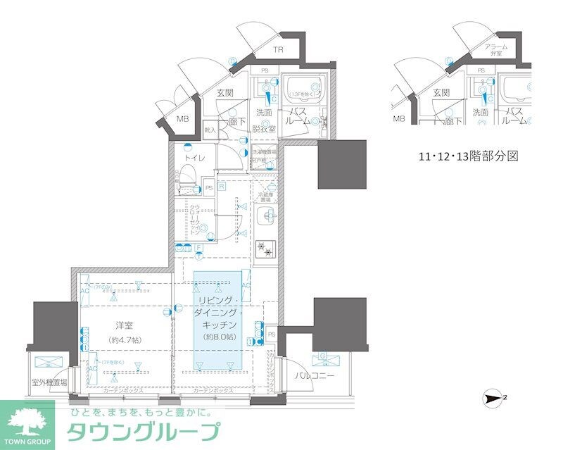 ZOOM信濃町の物件間取画像