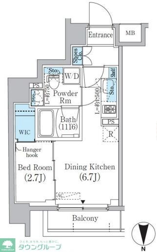 中野新橋レジデンスの物件間取画像