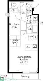 ラヴィエール千駄ヶ谷プレミアムレジデンスの物件間取画像