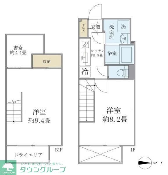 ALERO新中野IIの物件間取画像