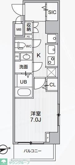 Alivis中野の物件間取画像