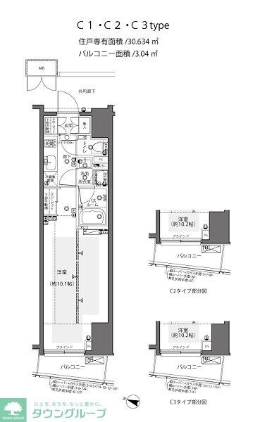 ZOOM都庁前の物件間取画像
