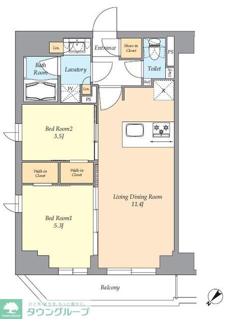 AIFLAT渋谷西原の物件間取画像