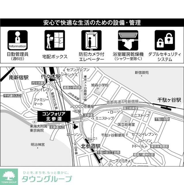 コンフォリア北参道の物件内観写真