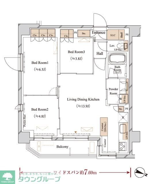 ブランシエスタ江古田の物件間取画像