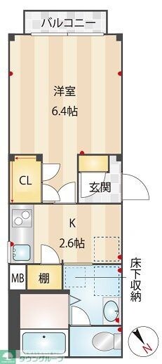 アーバンメゾン四谷若葉の物件間取画像