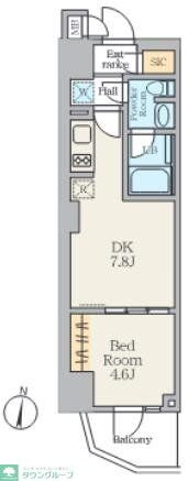 Alivis笹塚の物件間取画像