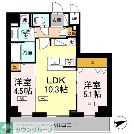 ロイジェント南池袋の物件間取画像