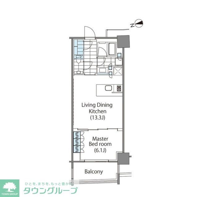 コンフォリア新宿イーストサイドタワーの物件間取画像