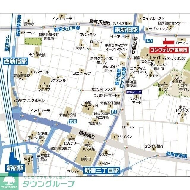 コンフォリア東新宿の物件内観写真