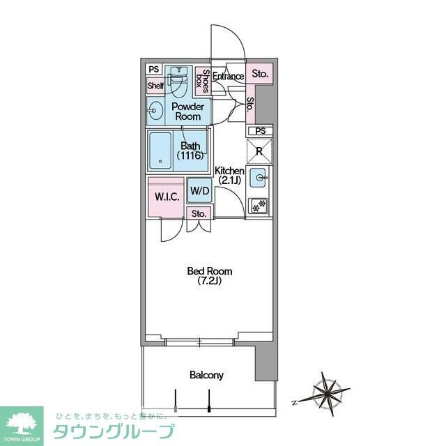 コンフォリア東新宿ステーションフロントの物件間取画像