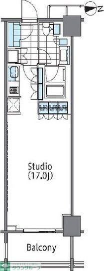 コンフォリア新宿イーストサイドタワーの物件間取画像