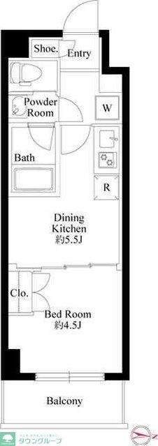 ハーモニーレジデンス高田馬場の物件間取画像