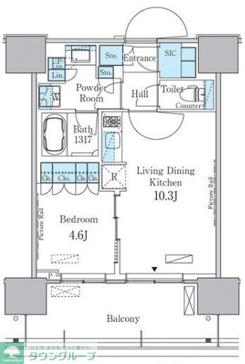 HARUMI FLAG PORT VILLAGE C棟の物件間取画像