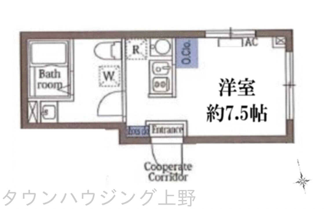 シティゲート上野入谷の物件間取画像