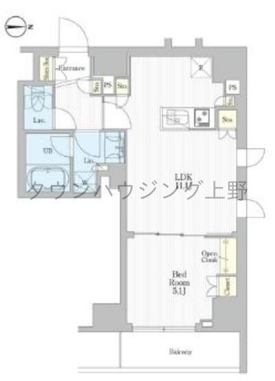 REFRAME 5 Iriyaの物件間取画像