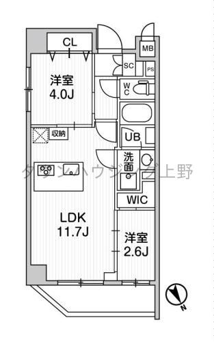 ステージファースト浅草橋IVの物件間取画像