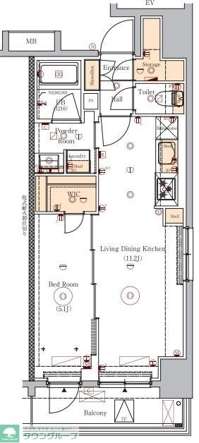 VERXEED ASAKUSAの物件間取画像