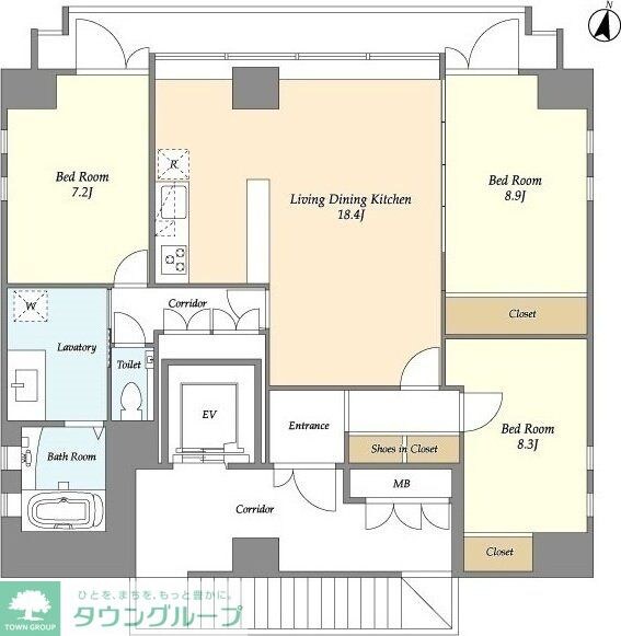 Qu4ttro Arca 九段(クアトロアルカ九段)の物件間取画像