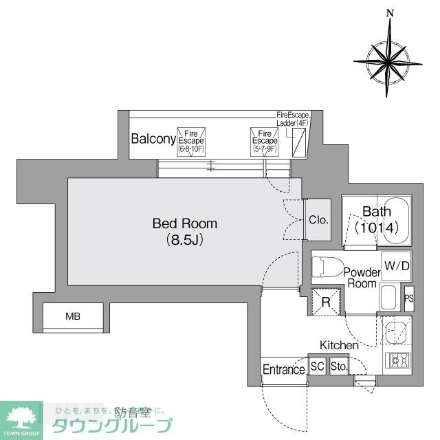 コンフォリア・リヴ森下MUTIOの物件間取画像