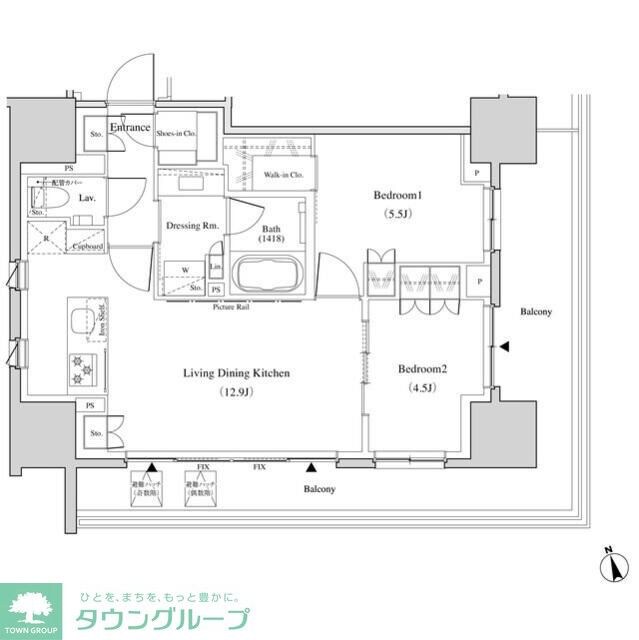 ザ・パークハビオ北千住の物件内観写真