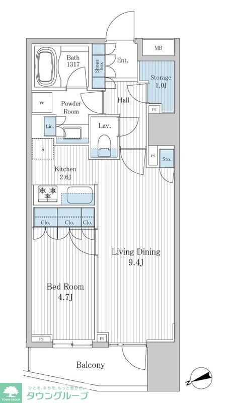 クオリア千代田御茶ノ水の物件間取画像
