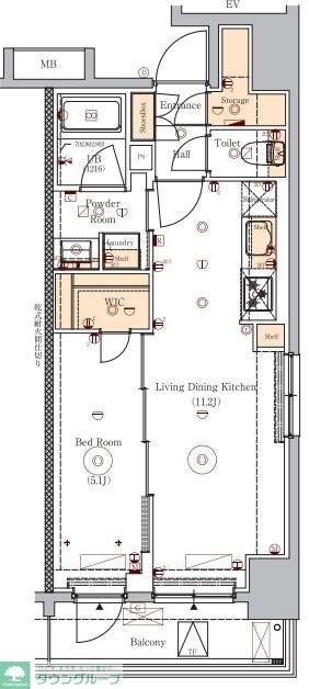 VERXEED ASAKUSAの物件間取画像