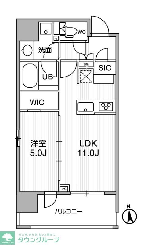 シーズンフラッツ新御徒町イーストの物件間取画像