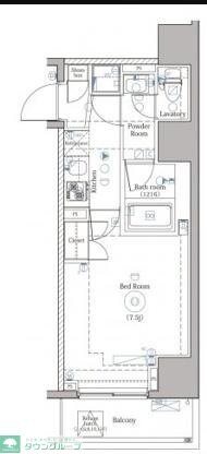 DIPS上野NORTHの物件間取画像