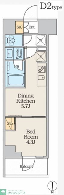 クレストコート本所吾妻橋Northの物件間取画像