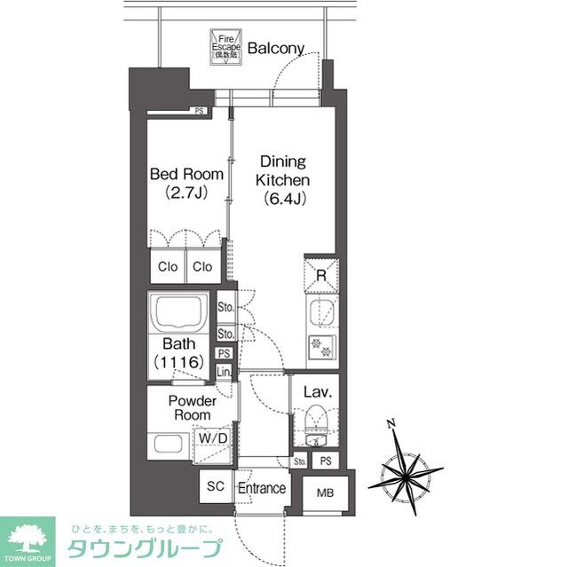 ミリアレジデンス浅草駒形の物件間取画像