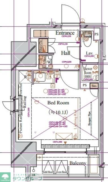 ブランシエスタ浅草蔵前の物件間取画像