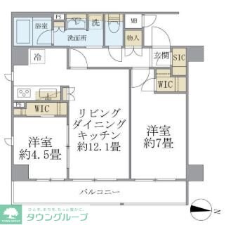 COCO-CHILL KAMEARIの物件間取画像