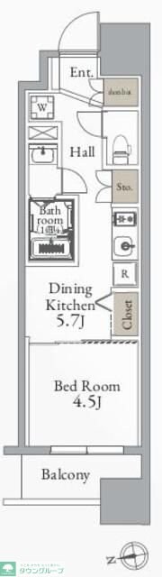 グランカーサ町屋の物件間取画像