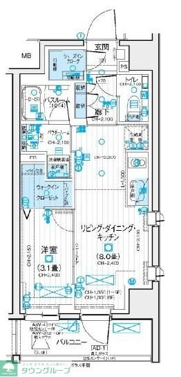デュオステージ北千住IIIの物件間取画像