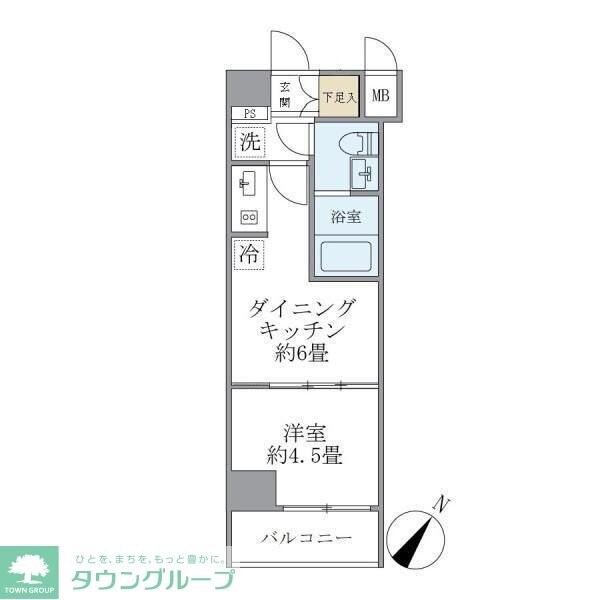 ジオエント駒込の物件間取画像