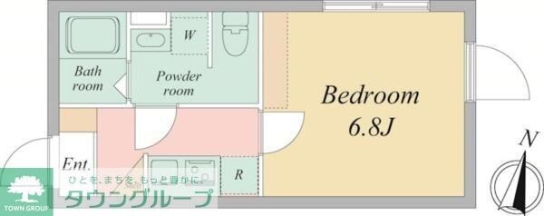 Bays water 北千住の物件間取画像