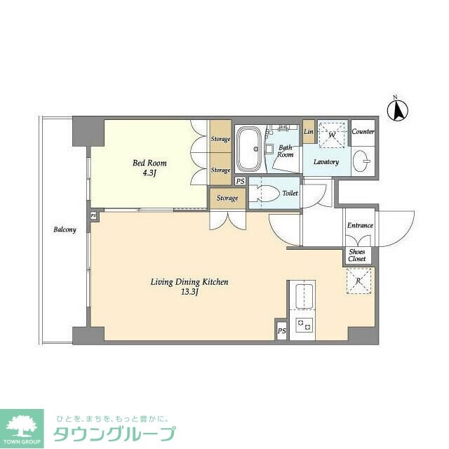 ORSUS UMEJIMAの物件間取画像