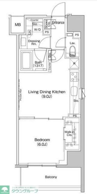 ザ・パークハビオ元浅草プレイスの物件間取画像