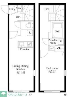 プロスパー飯田橋の物件間取画像