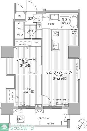 グランデュール富士の物件間取画像