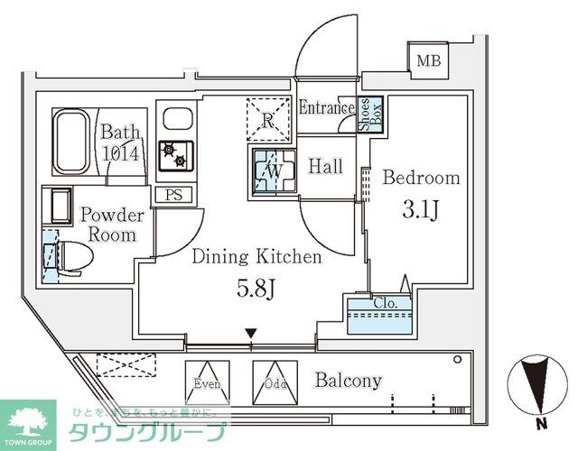 クラリティア文京湯島の物件間取画像